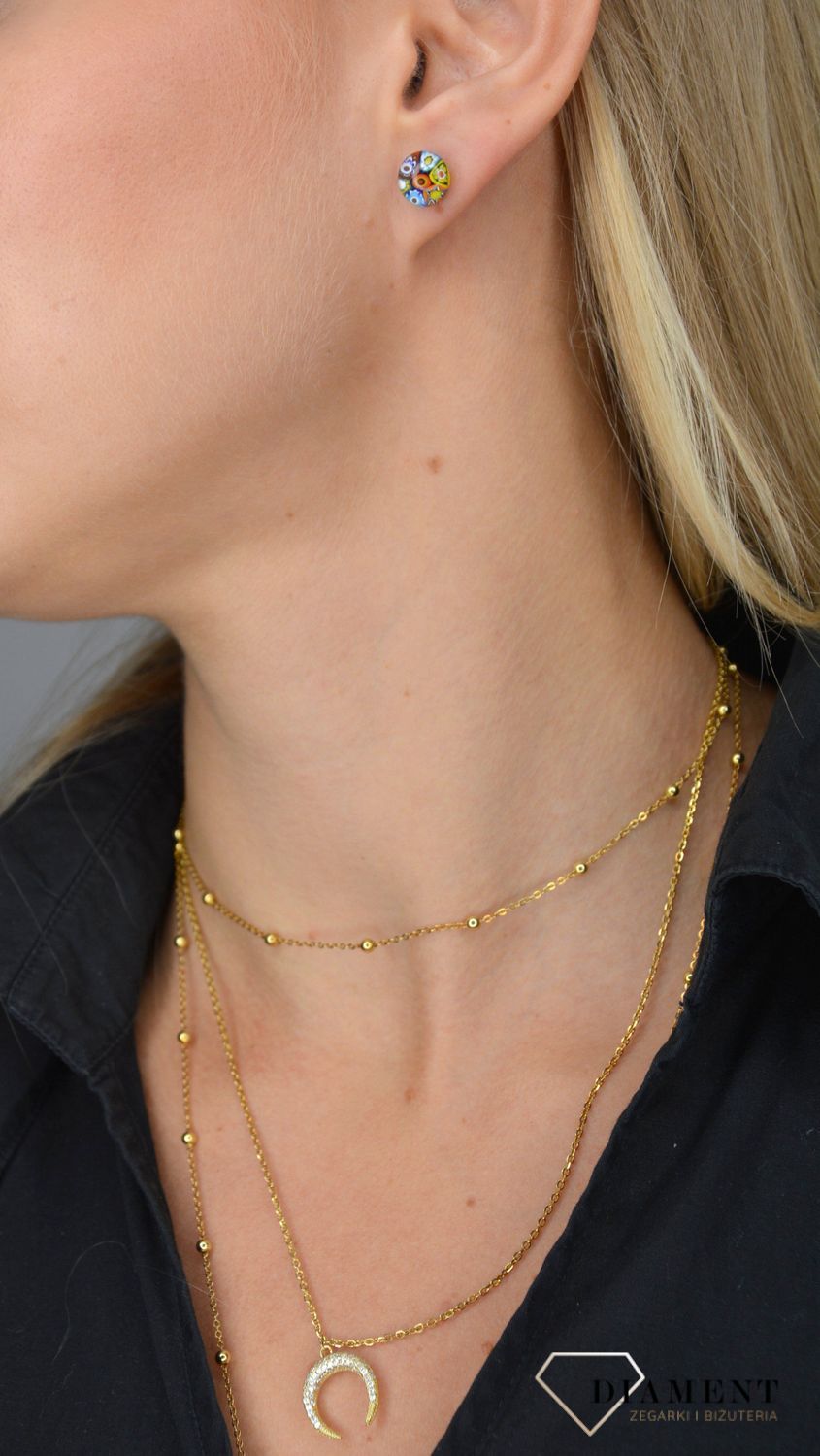 Kolczyki sztyfty szkło weneckie kolorowe Murano 20.jpg